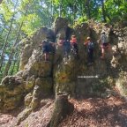 Kletterspaß Ferien Kinder-Jugend Klettersteig Höhenglücksteig Hirschbach 30.7.26